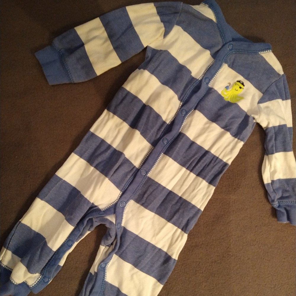 infant bodysuit, 9 month, LS, octopus design